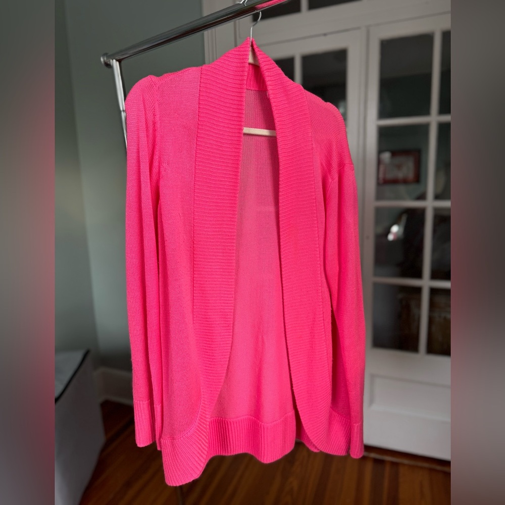 Lilly Pulitzer Bright Pink Cardigan